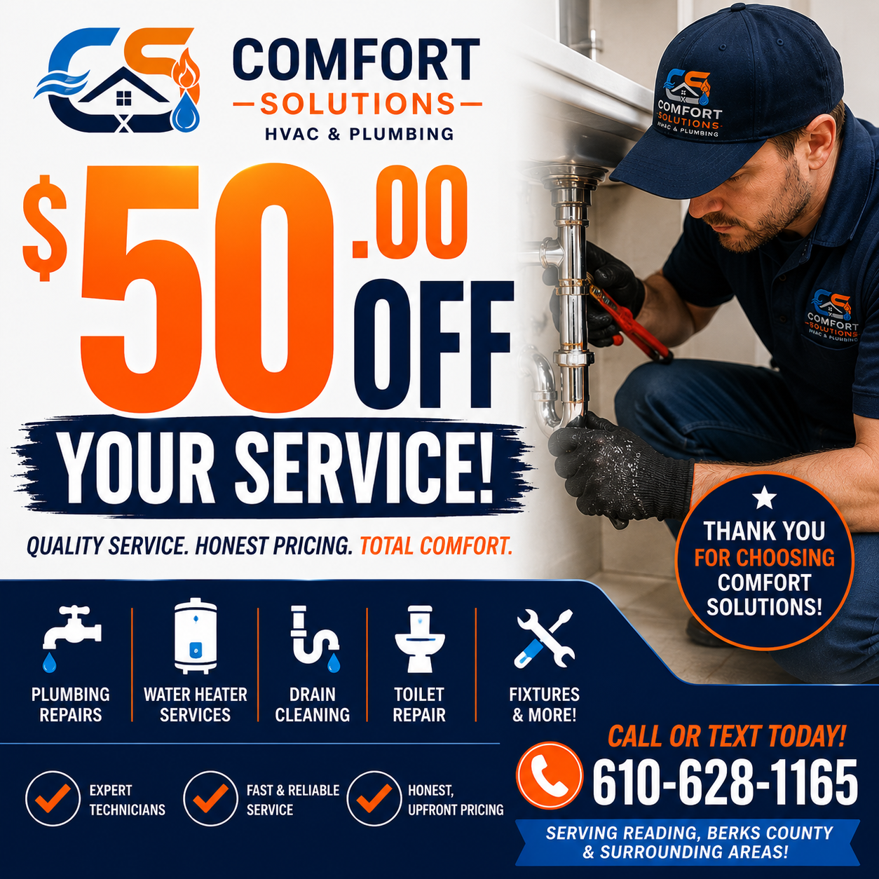 $50 off any plumbing service coupon